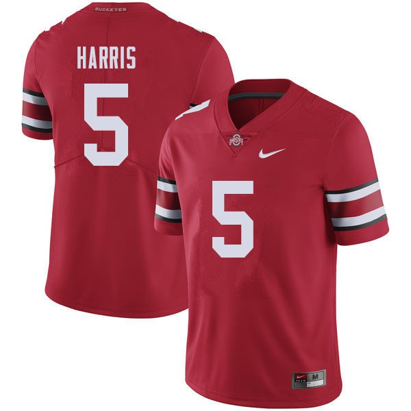 Ohio State Buckeyes #5 Jaylen Harris Men NCAA Jersey Red